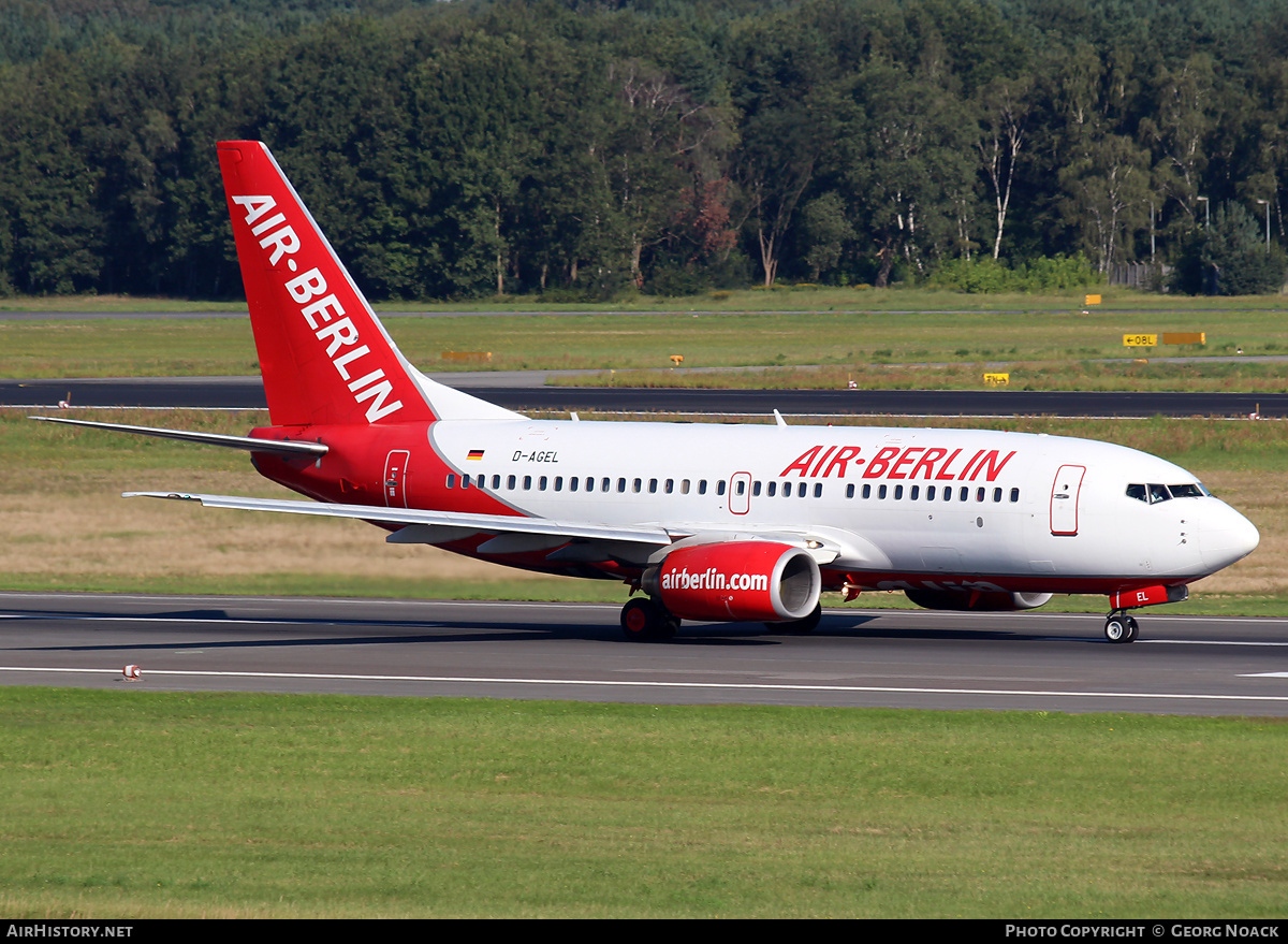 Aircraft Photo of D-AGEL | Boeing 737-75B | Air Berlin | AirHistory.net #34239