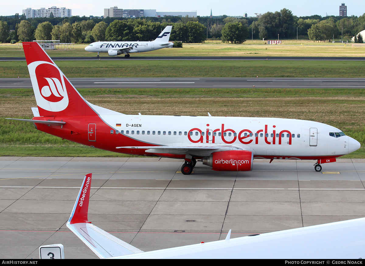 Aircraft Photo of D-AGEN | Boeing 737-75B | Air Berlin | AirHistory.net #34241