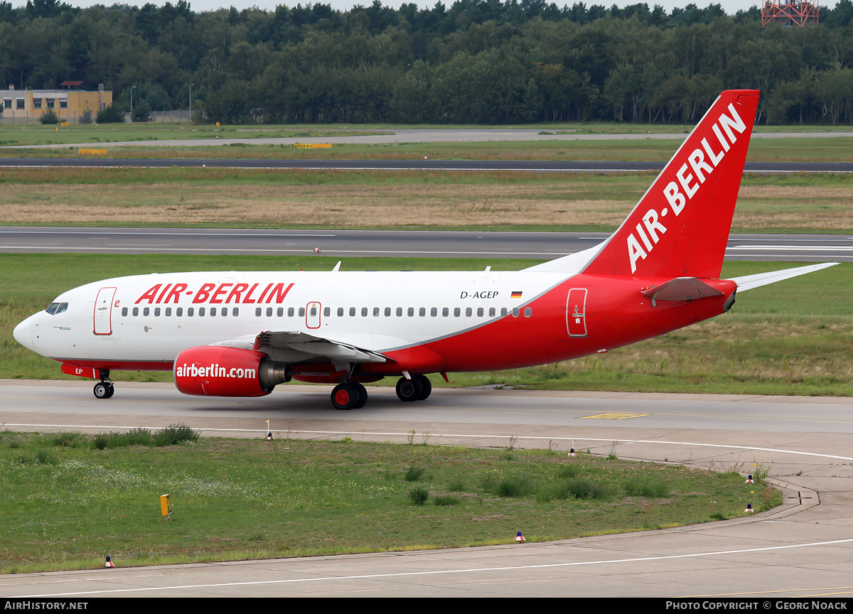 Aircraft Photo of D-AGEP | Boeing 737-75B | Air Berlin | AirHistory.net #34242