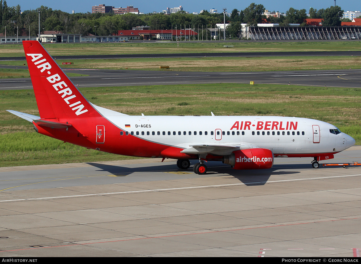 Aircraft Photo of D-AGES | Boeing 737-75B | Air Berlin | AirHistory.net #34247