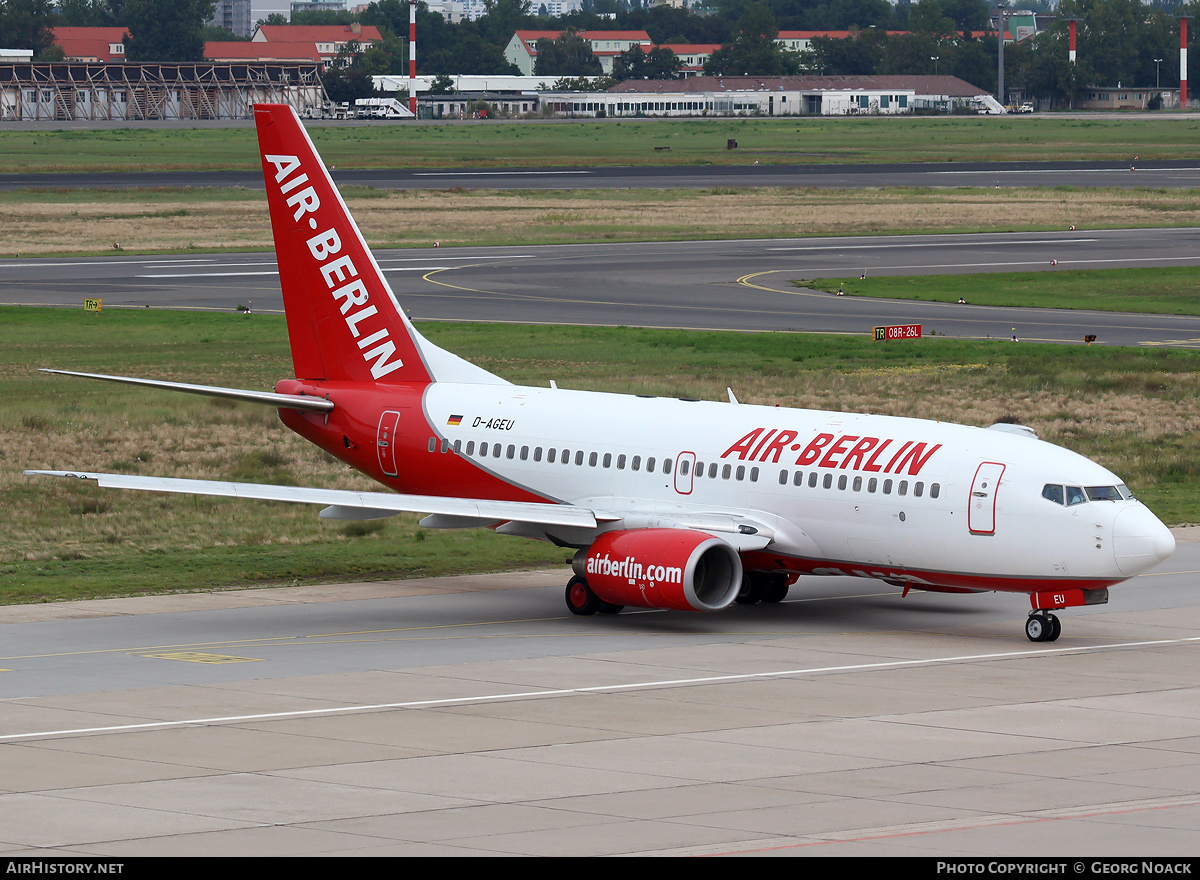 Aircraft Photo of D-AGEU | Boeing 737-75B | Air Berlin | AirHistory.net #34251