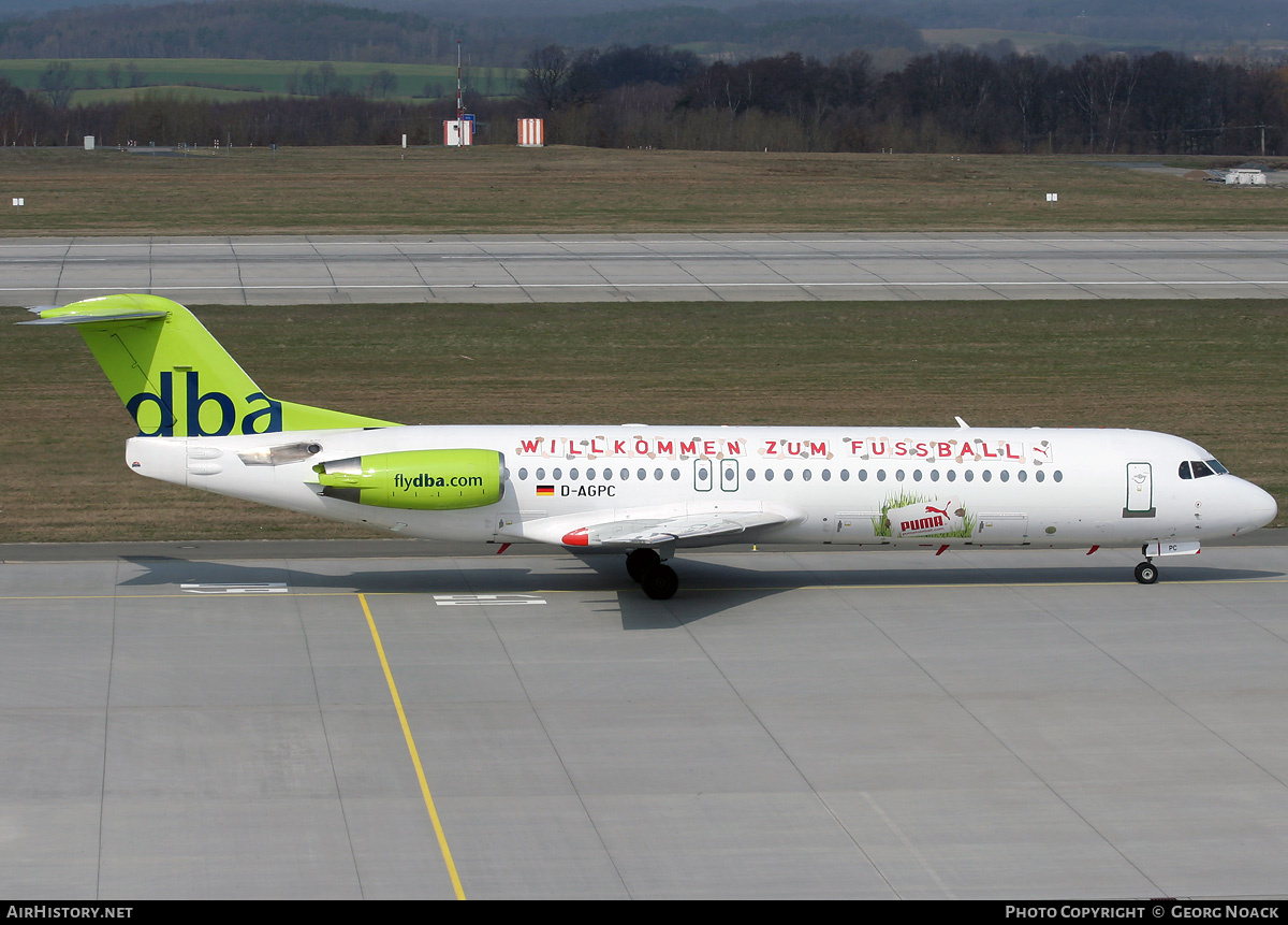 Aircraft Photo of D-AGPC | Fokker 100 (F28-0100) | DBA - Deutsche BA | AirHistory.net #34254