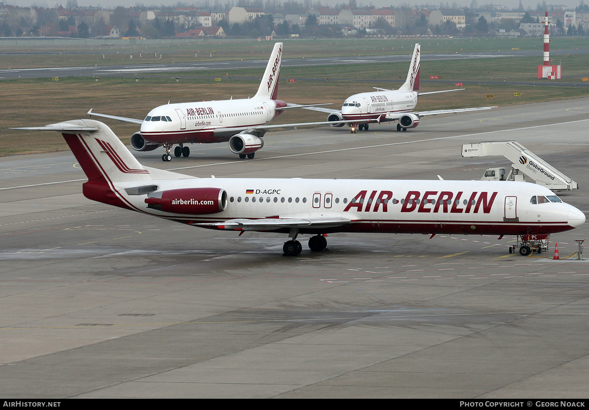 Aircraft Photo of D-AGPC | Fokker 100 (F28-0100) | Air Berlin | AirHistory.net #34257