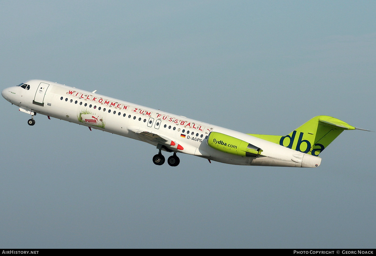 Aircraft Photo of D-AGPG | Fokker 100 (F28-0100) | DBA - Deutsche BA | AirHistory.net #34260