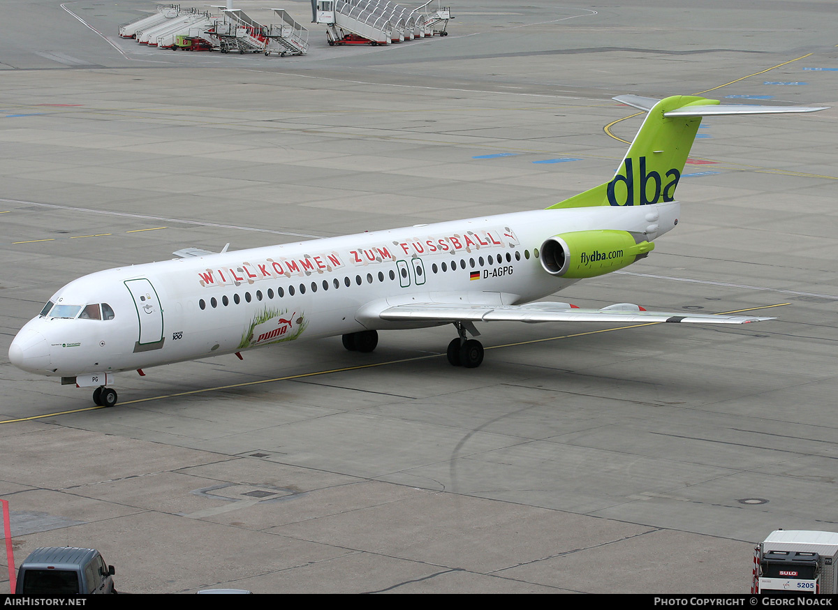 Aircraft Photo of D-AGPG | Fokker 100 (F28-0100) | DBA - Deutsche BA | AirHistory.net #34261