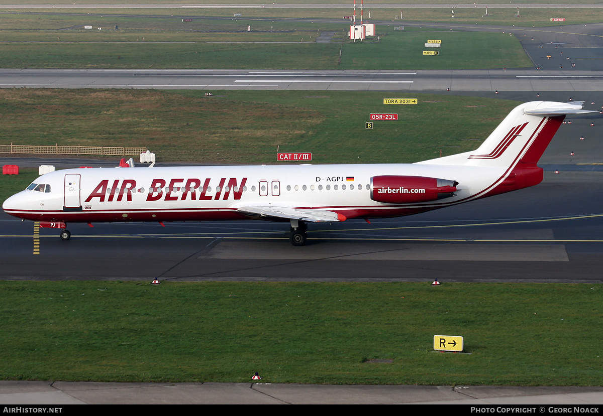 Aircraft Photo of D-AGPJ | Fokker 100 (F28-0100) | Air Berlin | AirHistory.net #34263