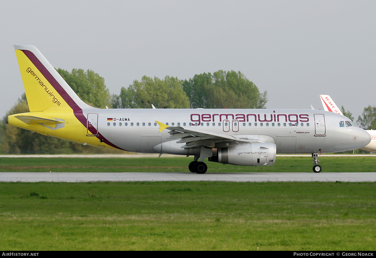 Aircraft Photo of D-AGWA | Airbus A319-132 | Germanwings | AirHistory.net #34274