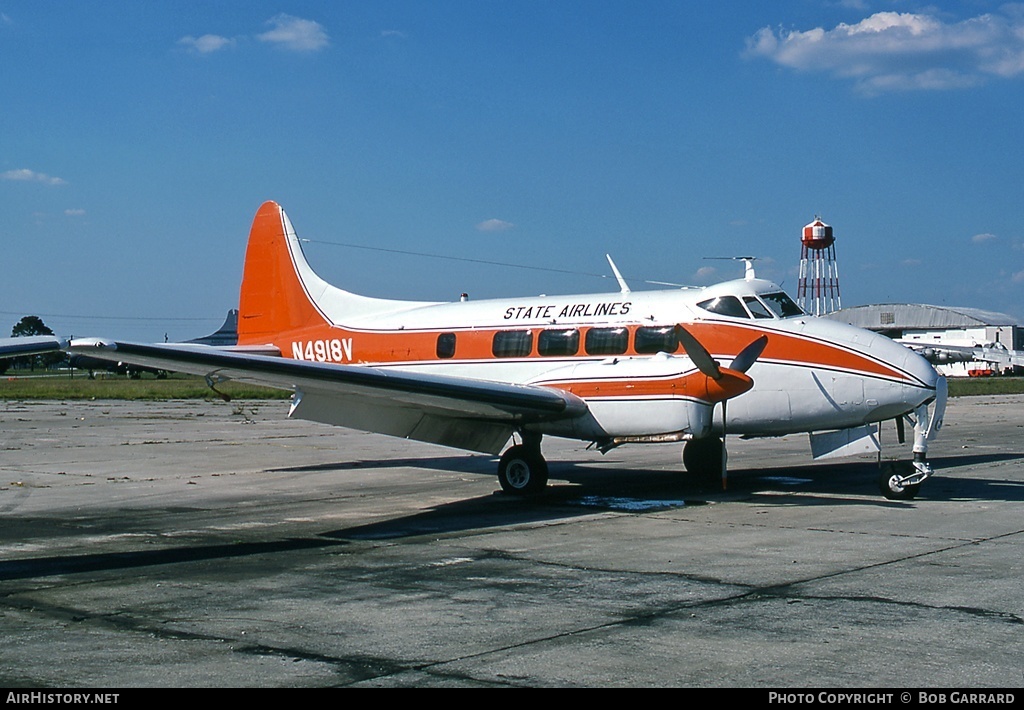 Aircraft Photo of N4918V | De Havilland D.H. 104 Dove 5A | State Airlines | AirHistory.net #34288