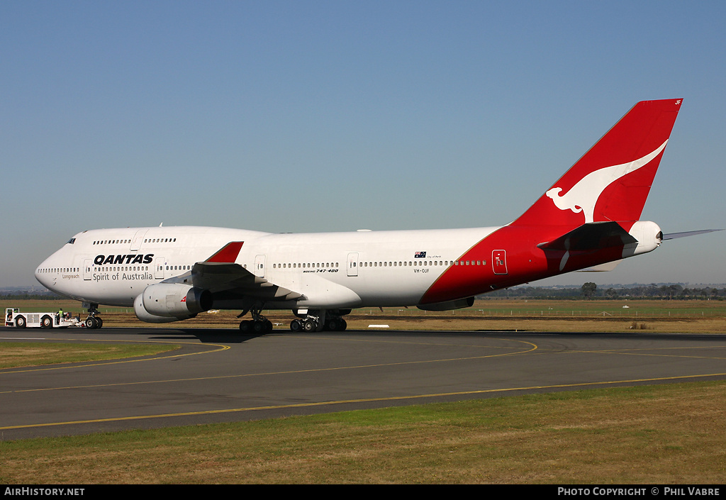 Aircraft Photo of VH-OJF | Boeing 747-438 | Qantas | AirHistory.net #34295