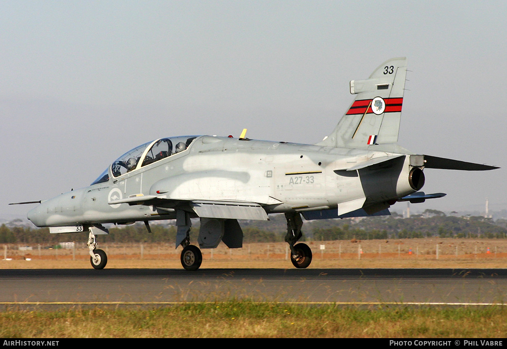 Aircraft Photo of A27-33 | BAE Systems Hawk 127 | Australia - Air Force | AirHistory.net #34297