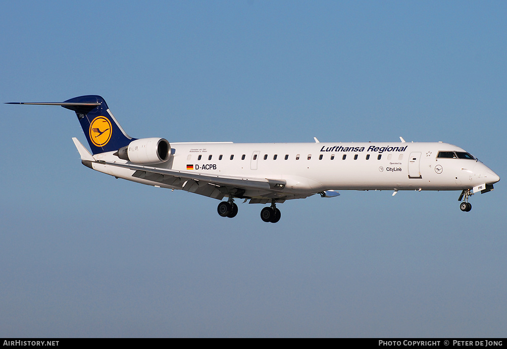 Aircraft Photo of D-ACPB | Bombardier CRJ-701ER (CL-600-2C10) | Lufthansa Regional | AirHistory.net #34365