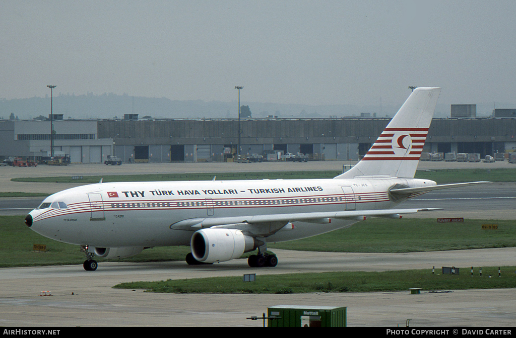 Aircraft Photo of TC-JCS | Airbus A310-203 | THY Türk Hava Yolları - Turkish Airlines | AirHistory.net #34371