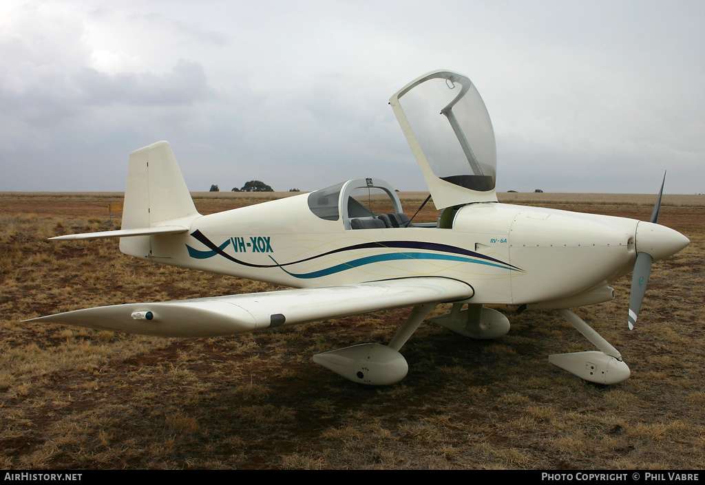 Aircraft Photo of VH-XOX | Van's RV-6A | AirHistory.net #34403
