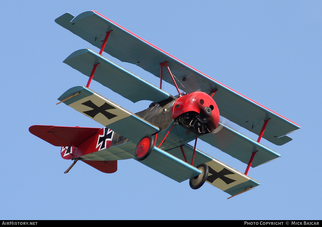 Aircraft Photo of G-BVGZ / 152/17 | Fokker Dr.1 (replica) | Germany - Air Force | AirHistory.net #34413