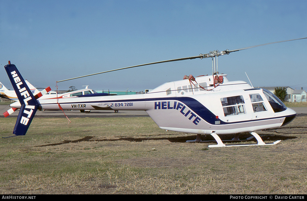 Aircraft Photo of VH-TXR | Bell 206B-2 JetRanger II | Heliflite | AirHistory.net #34419