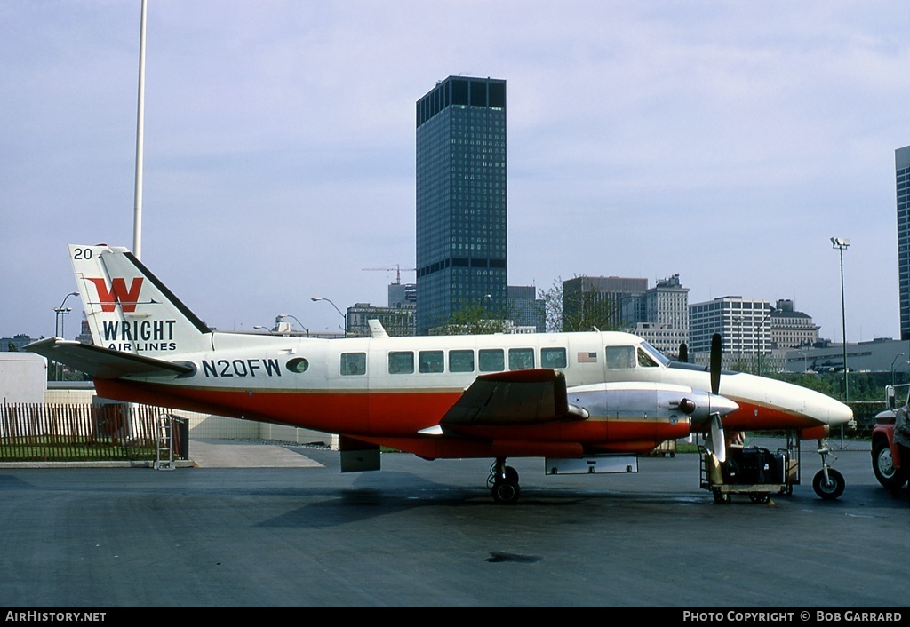 Aircraft Photo of N20FW | Beech 99A Airliner | Wright Air Lines | AirHistory.net #34432