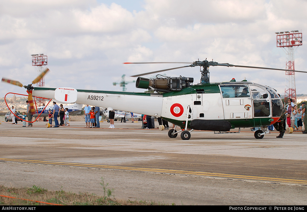 Aircraft Photo of AS9212 | Aerospatiale SA-316B Alouette III | Malta - Air Force | AirHistory.net #34540