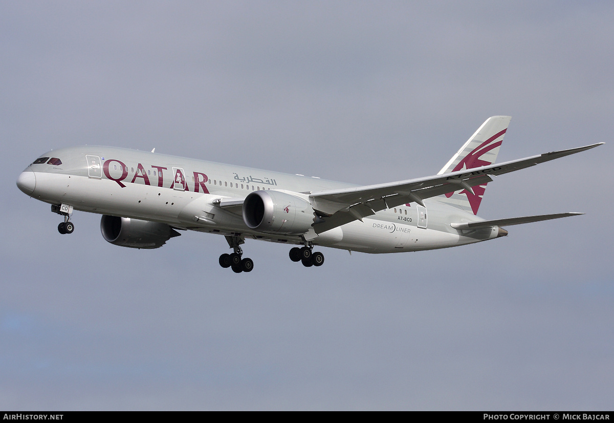 Aircraft Photo of A7-BCD | Boeing 787-8 Dreamliner | Qatar Airways | AirHistory.net #34561