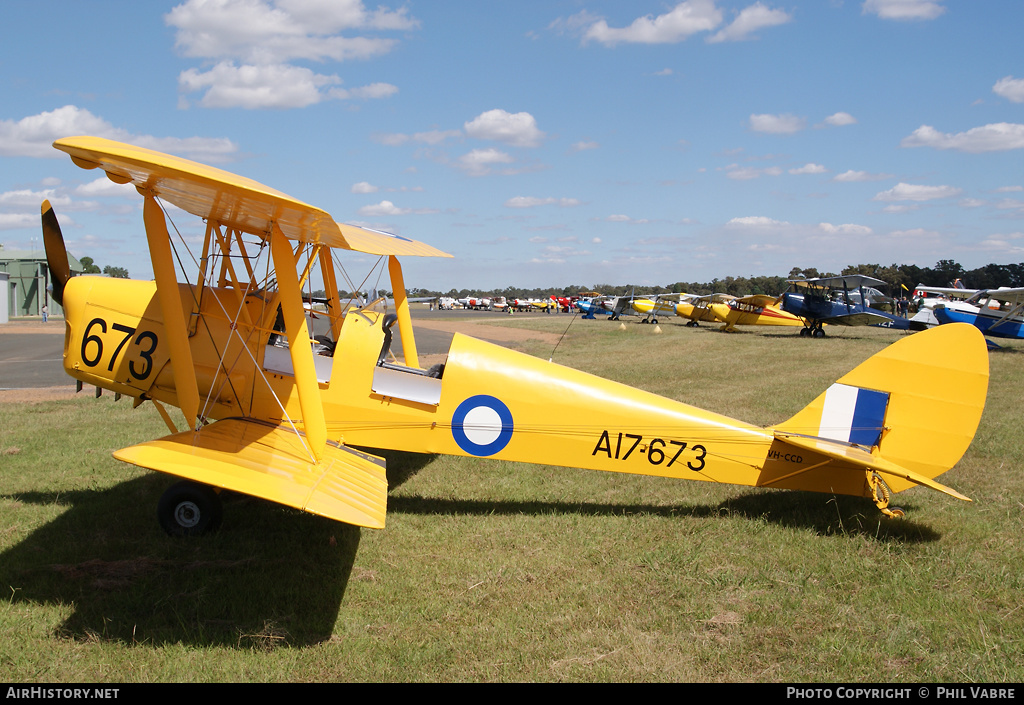 Aircraft Photo of VH-CCD / A17-673 | De Havilland D.H. 82A Tiger Moth | Australia - Air Force | AirHistory.net #34573