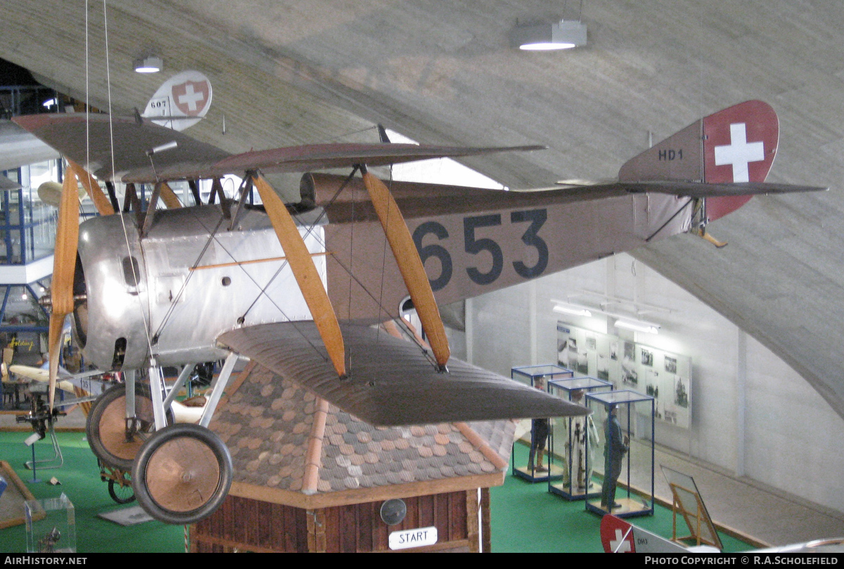 Aircraft Photo of 653 | Hanriot HD-1 | Switzerland - Air Force | AirHistory.net #34582