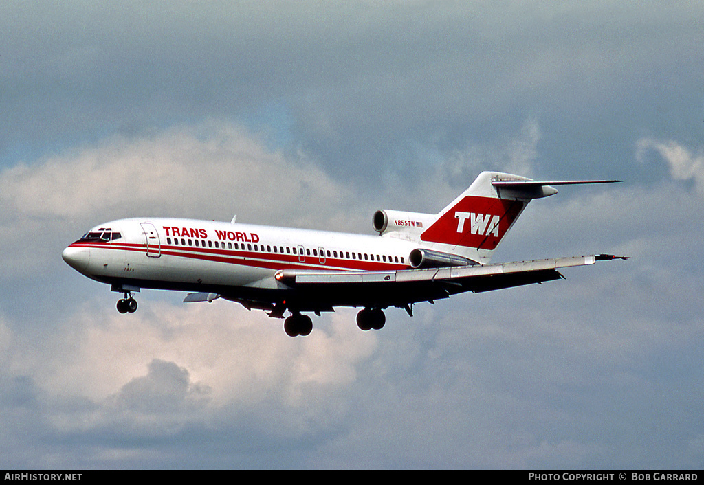 Aircraft Photo of N855TW | Boeing 727-31 | Trans World Airlines - TWA | AirHistory.net #34616