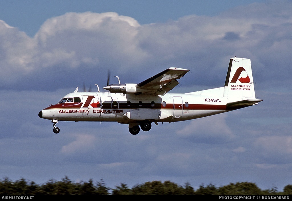 Aircraft Photo of N345PL | Nord 262A-12 | Allegheny Commuter | AirHistory.net #34636