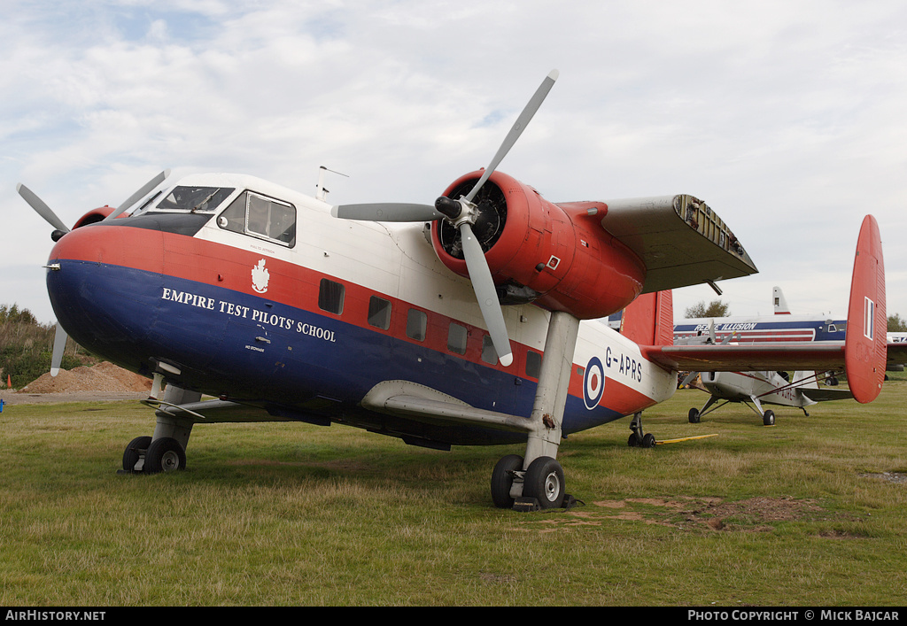 Aircraft Photo of G-APRS | Scottish Aviation Twin Pioneer Series 3 | UK - Air Force | AirHistory.net #34674