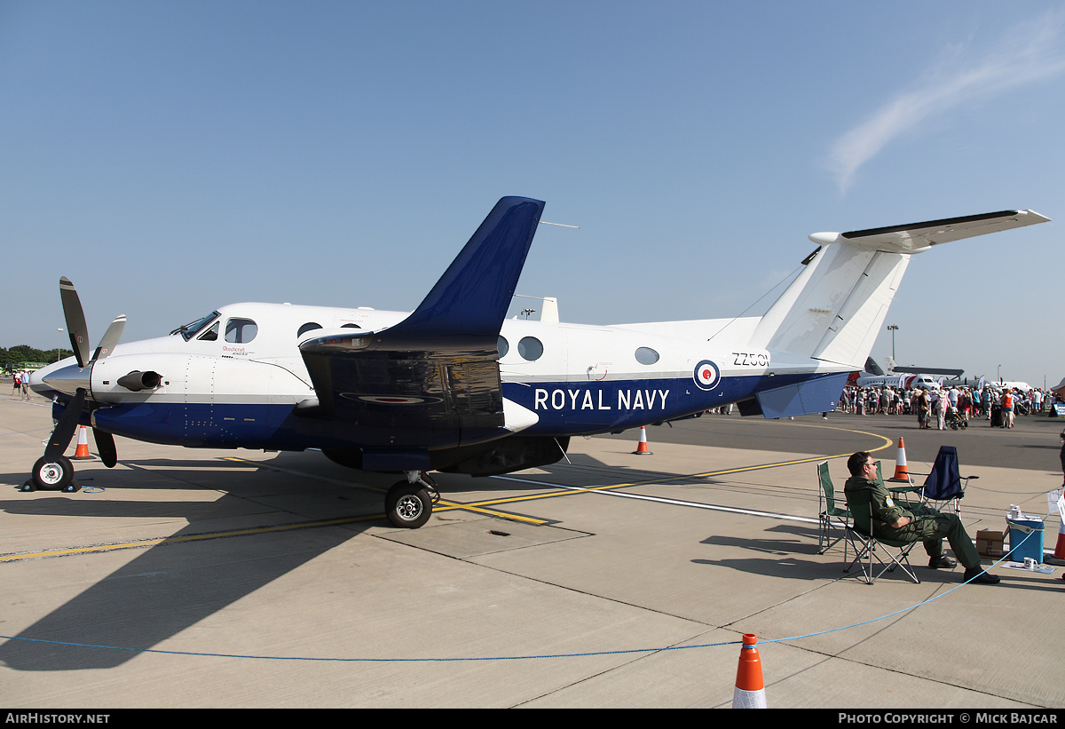 Aircraft Photo of ZZ501 | Hawker Beechcraft 350CER Avenger T1 (300C) | UK - Navy | AirHistory.net #34716