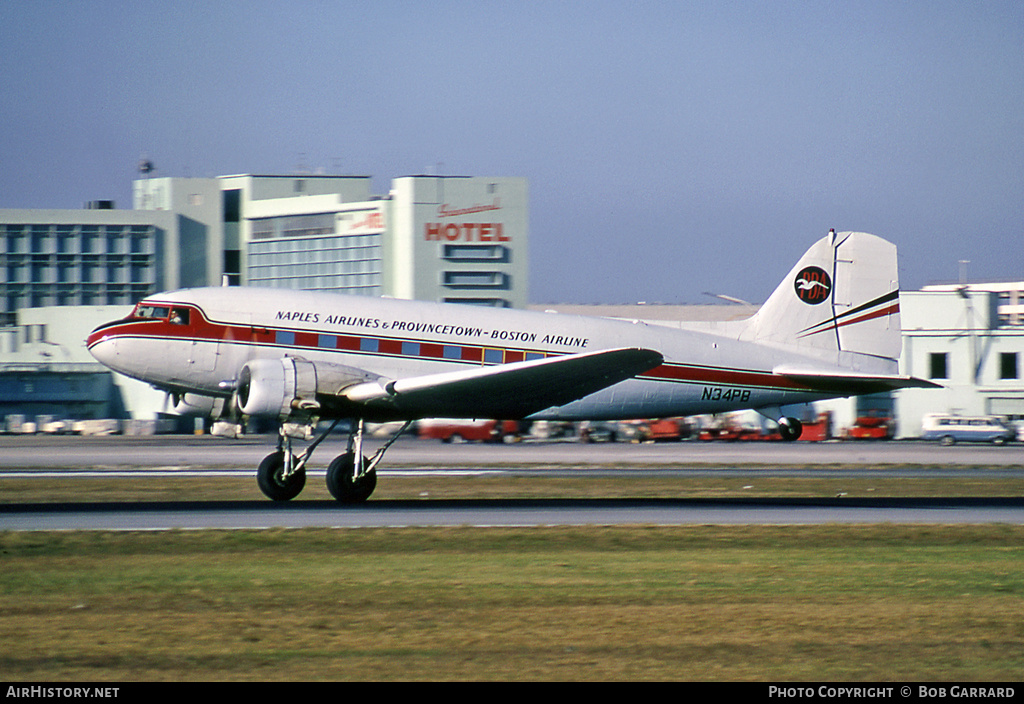 Aircraft Photo of N34PB | Douglas DC-3A | Naples Airlines & Provincetown-Boston Airline | AirHistory.net #34720