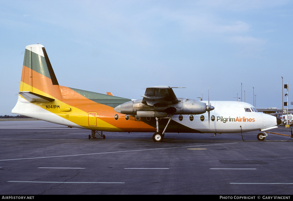 Aircraft Photo of N141PM | Fokker F27-100 Friendship | Pilgrim Airlines | AirHistory.net #34794