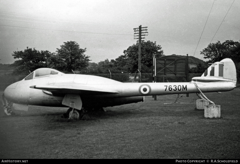 Aircraft Photo of 7630M | De Havilland D.H. 100 Vampire FB5 | UK - Air Force | AirHistory.net #34830