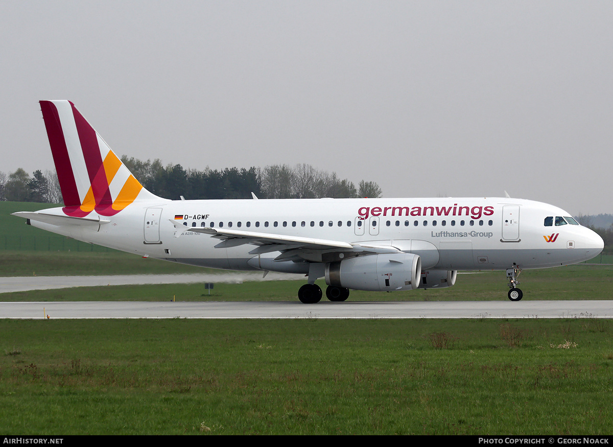 Aircraft Photo of D-AGWF | Airbus A319-132 | Germanwings | AirHistory.net #34845
