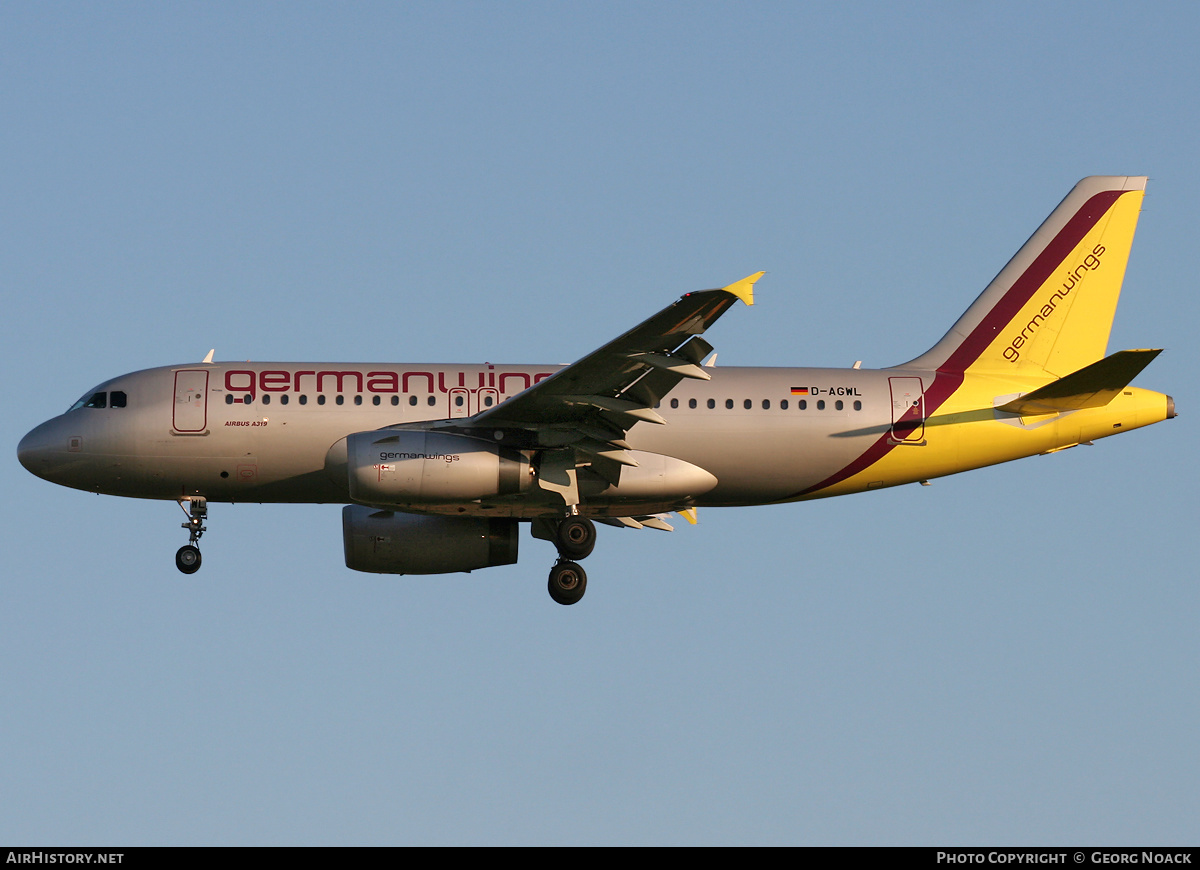 Aircraft Photo of D-AGWL | Airbus A319-132 | Germanwings | AirHistory.net #34852
