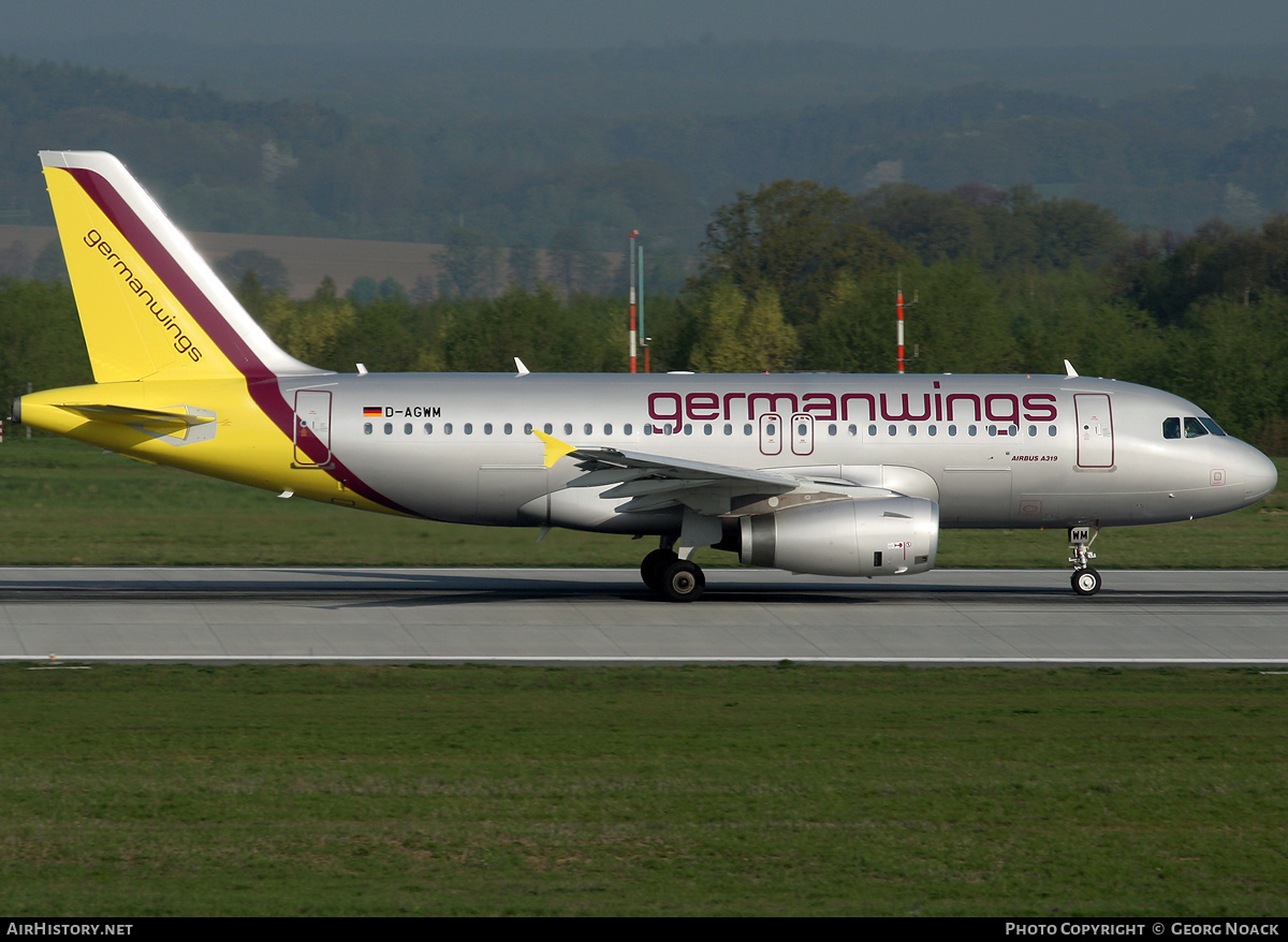 Aircraft Photo of D-AGWM | Airbus A319-132 | Germanwings | AirHistory.net #34854