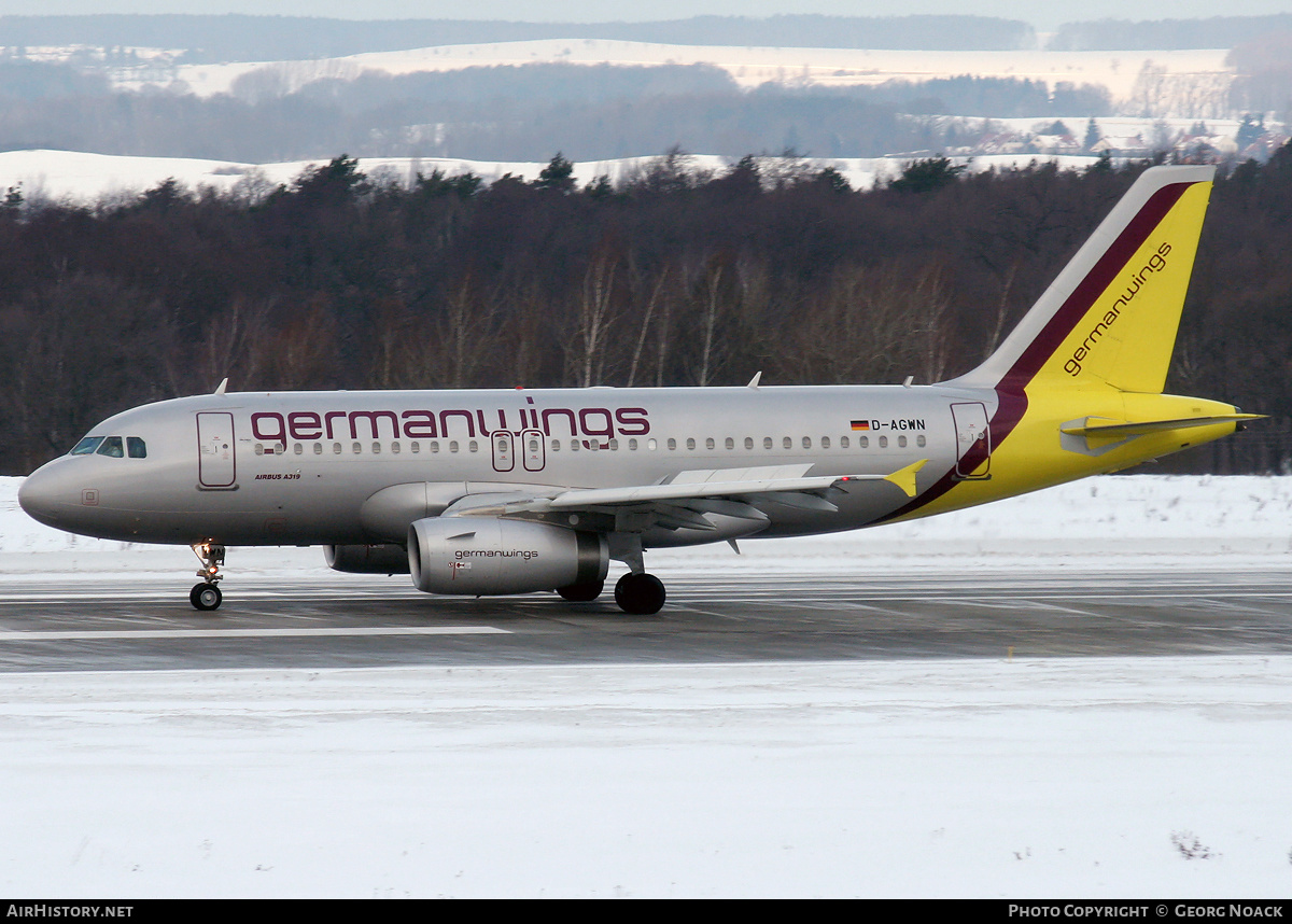 Aircraft Photo of D-AGWN | Airbus A319-132 | Germanwings | AirHistory.net #34855