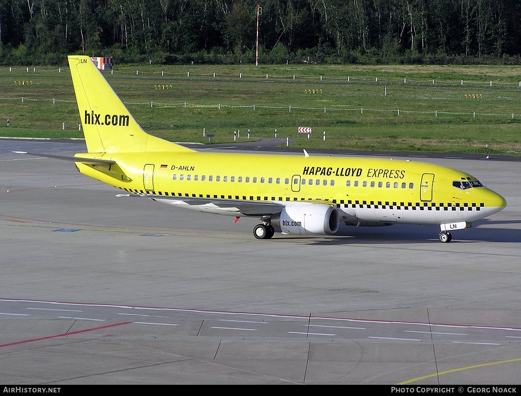 Aircraft Photo of D-AHLN | Boeing 737-5K5 | Hapag-Lloyd Express | AirHistory.net #34877