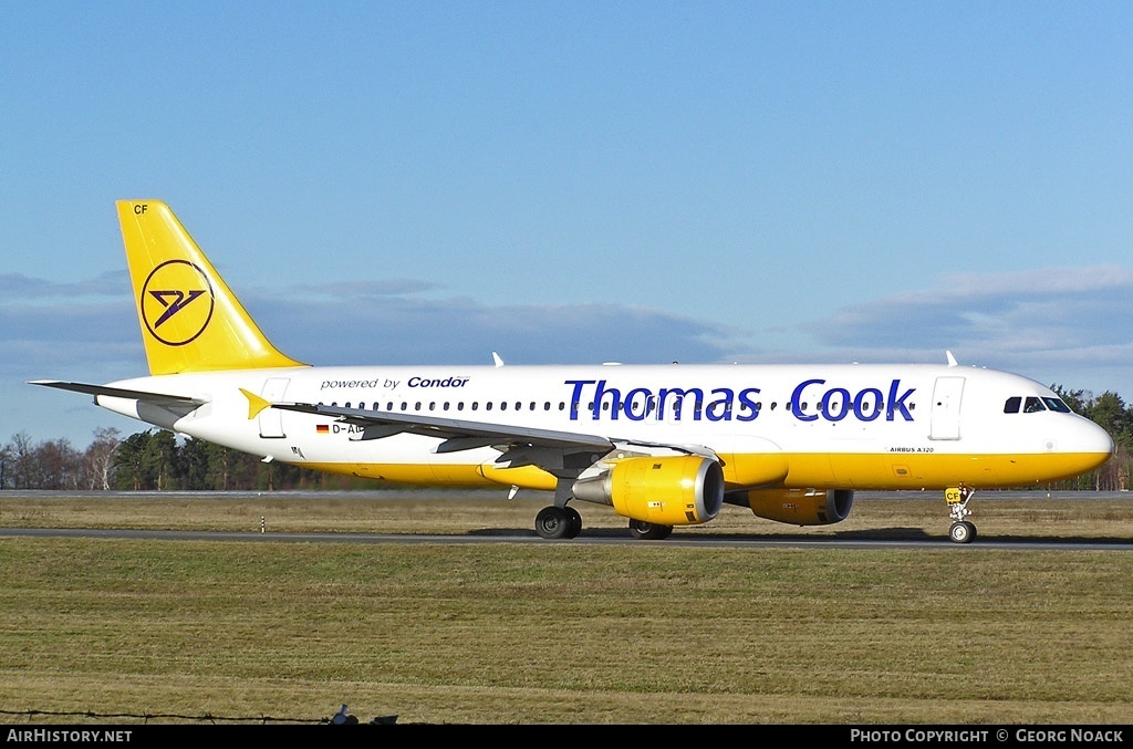 Aircraft Photo of D-AICF | Airbus A320-212 | Thomas Cook Airlines | AirHistory.net #34940