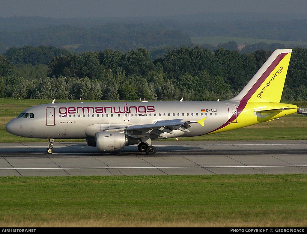 Aircraft Photo of D-AILI | Airbus A319-114 | Germanwings | AirHistory.net #34962