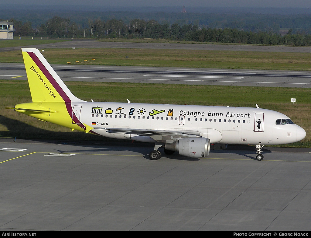 Aircraft Photo of D-AILN | Airbus A319-114 | Germanwings | AirHistory.net #34978