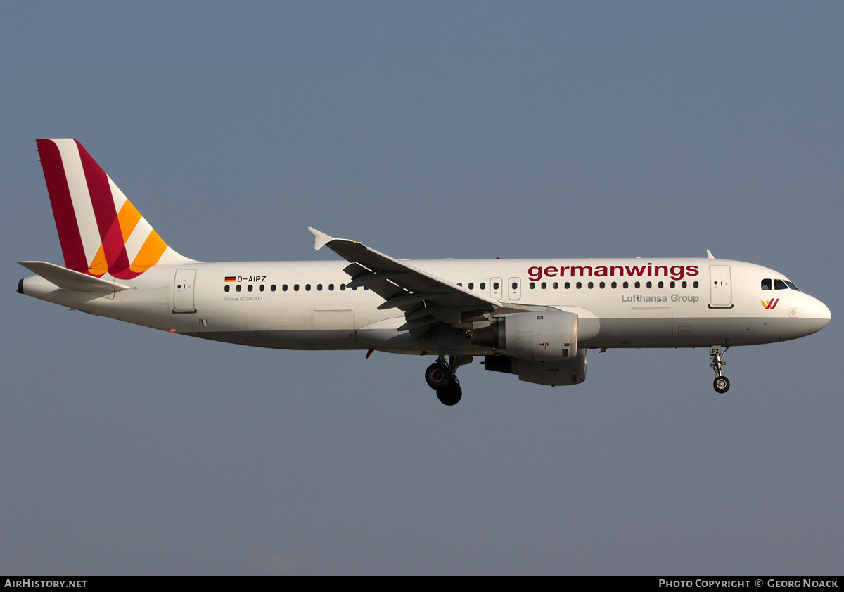 Aircraft Photo of D-AIPZ | Airbus A320-211 | Germanwings | AirHistory.net #35034