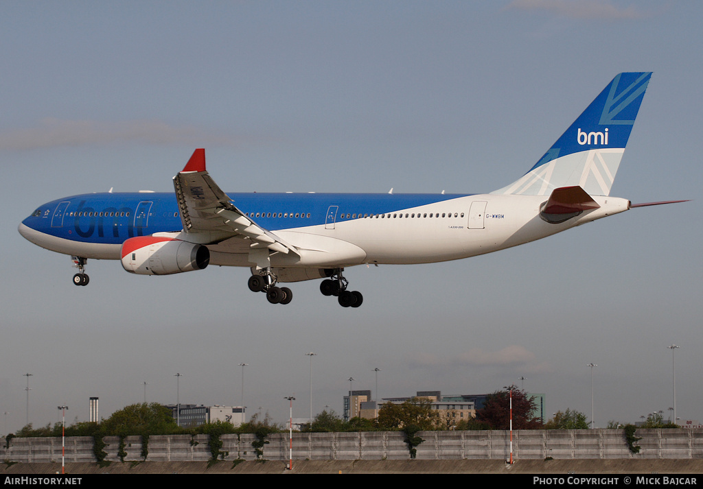 Aircraft Photo of G-WWBM | Airbus A330-243 | BMI - British Midland International | AirHistory.net #35093