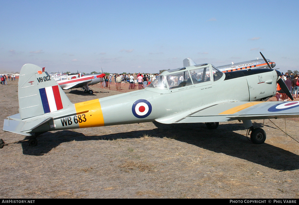 Aircraft Photo of VH-DCZ / WB683 | De Havilland DHC-1 Chipmunk Mk22 | UK - Air Force | AirHistory.net #35114