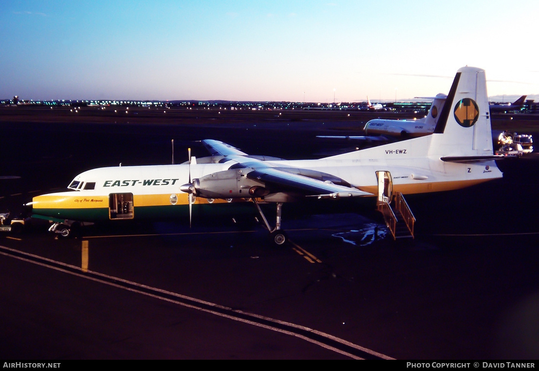 Aircraft Photo of VH-EWZ | Fokker F27-500 Friendship | East-West Airlines | AirHistory.net #35146