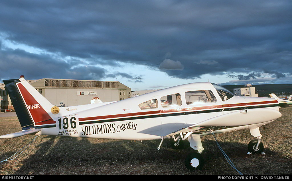 Aircraft Photo of VH-CTR | Beech A23A Musketeer Custom III | Solomons Carpets | AirHistory.net #35190