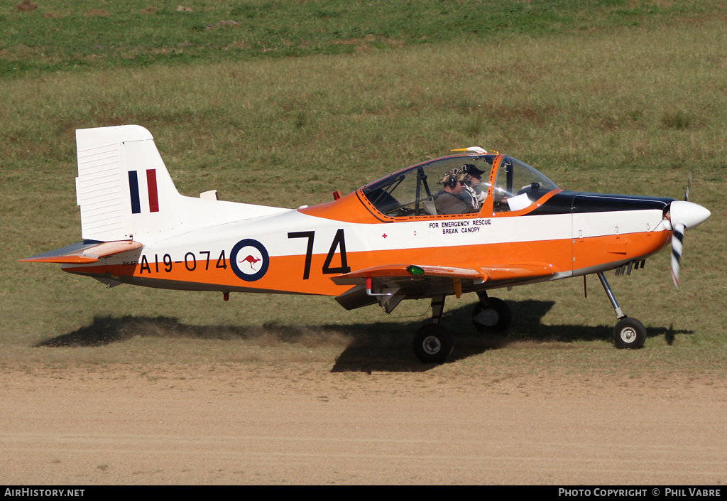 Aircraft Photo of VH-APV / A19-074 | New Zealand CT-4A Airtrainer | Australia - Air Force | AirHistory.net #35344