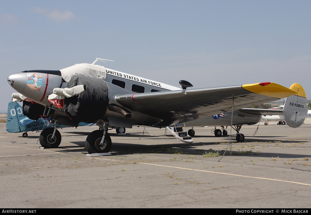 Aircraft Photo of N9889Z / 52-10875 | Beech C-45H Expeditor | USA - Air Force | AirHistory.net #35345