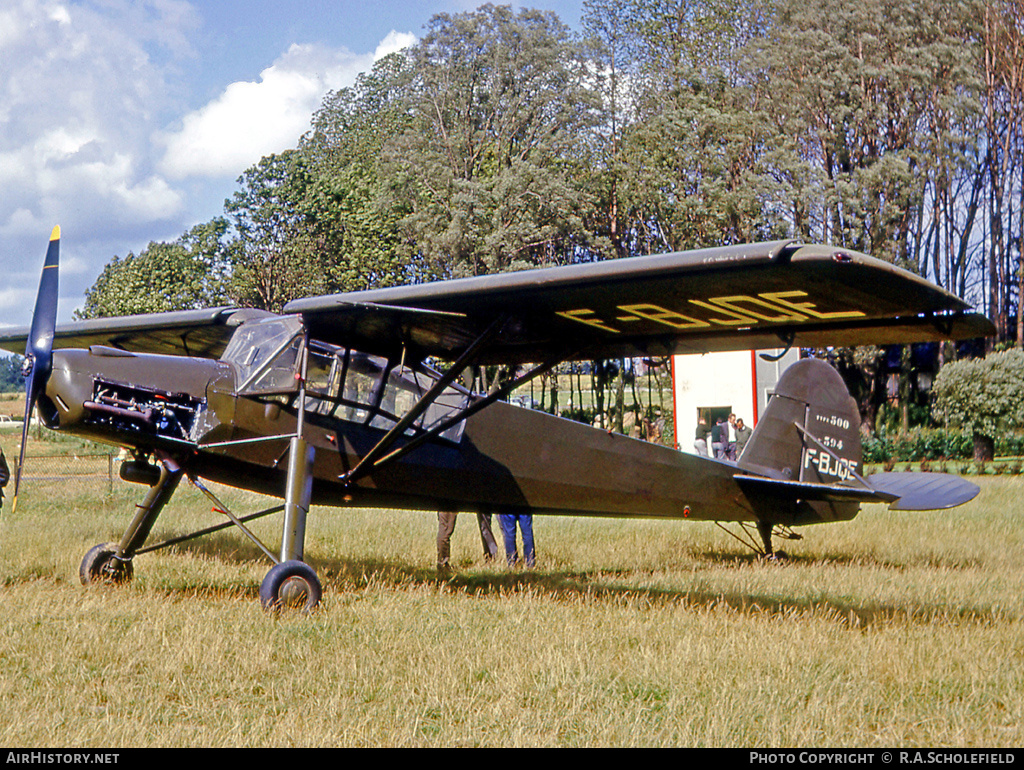 Aircraft Photo of F-BJQE | Morane-Saulnier MS.500 Criquet | AirHistory.net #35348