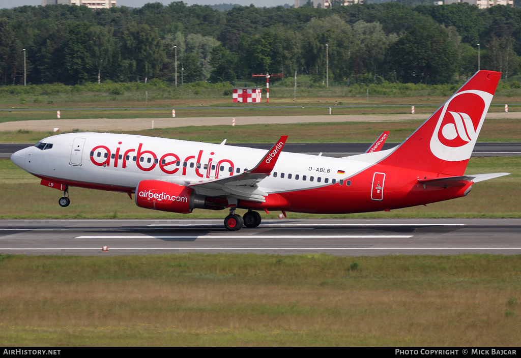 Aircraft Photo of D-ABLB | Boeing 737-76J | Air Berlin | AirHistory.net #35364