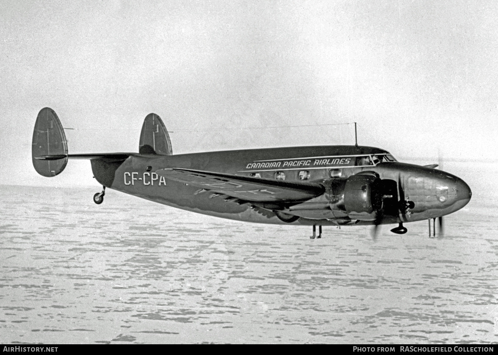 Aircraft Photo of CF-CPA | Lockheed 18-56A Lodestar | Canadian Pacific Airlines | AirHistory.net #35378