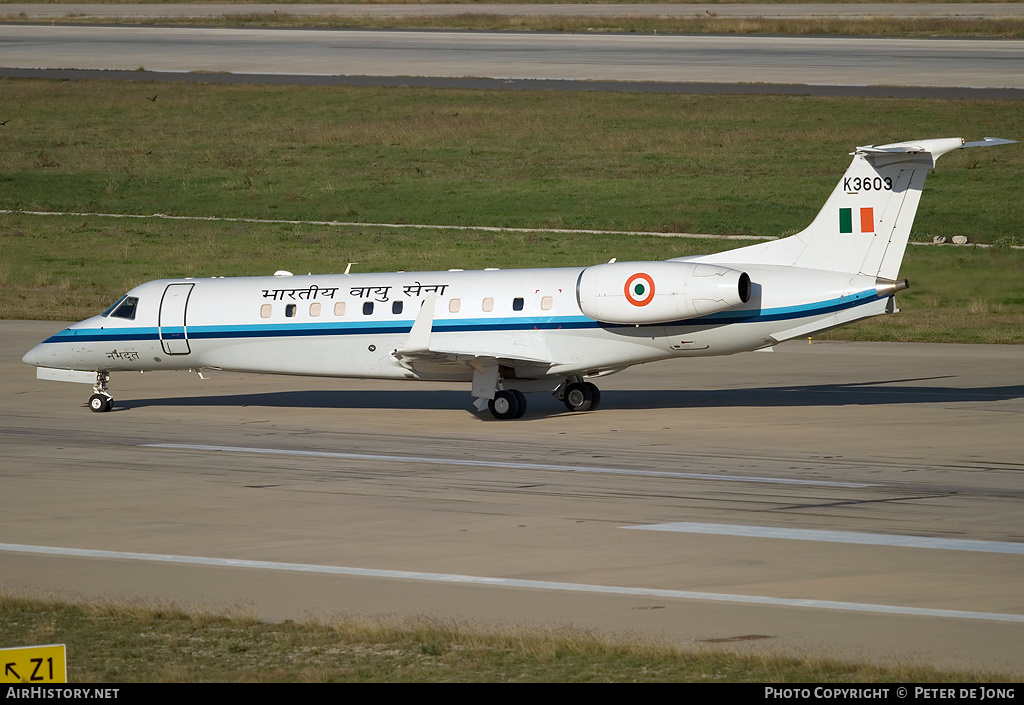 Aircraft Photo of K3603 | Embraer Legacy 600 (EMB-135BJ) | India - Air Force | AirHistory.net #35388